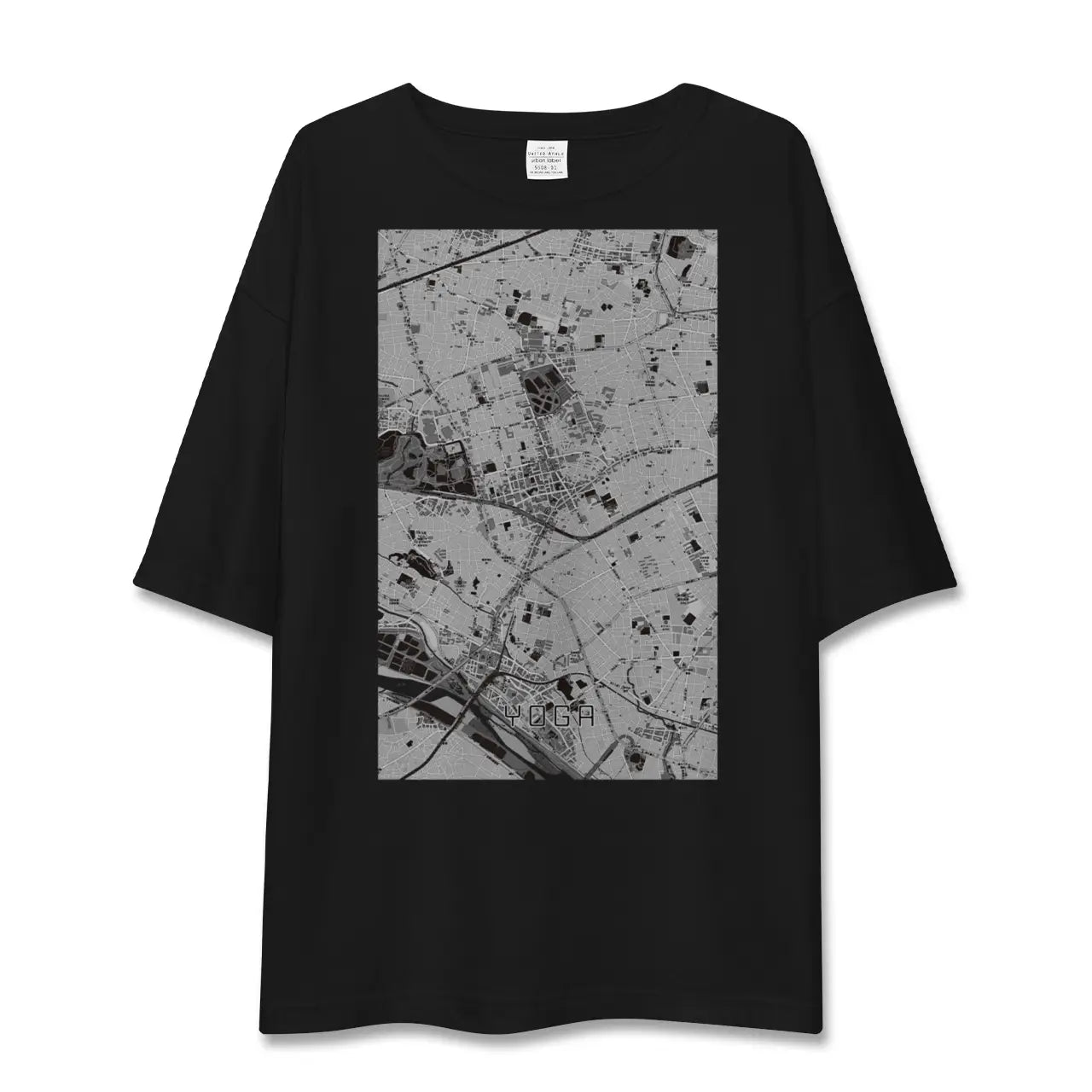 【用賀(東京都)】地図柄ビッグシルエットTシャツ