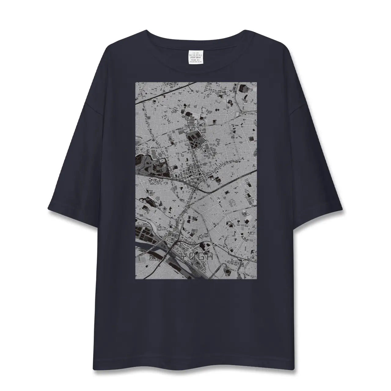 【用賀(東京都)】地図柄ビッグシルエットTシャツ