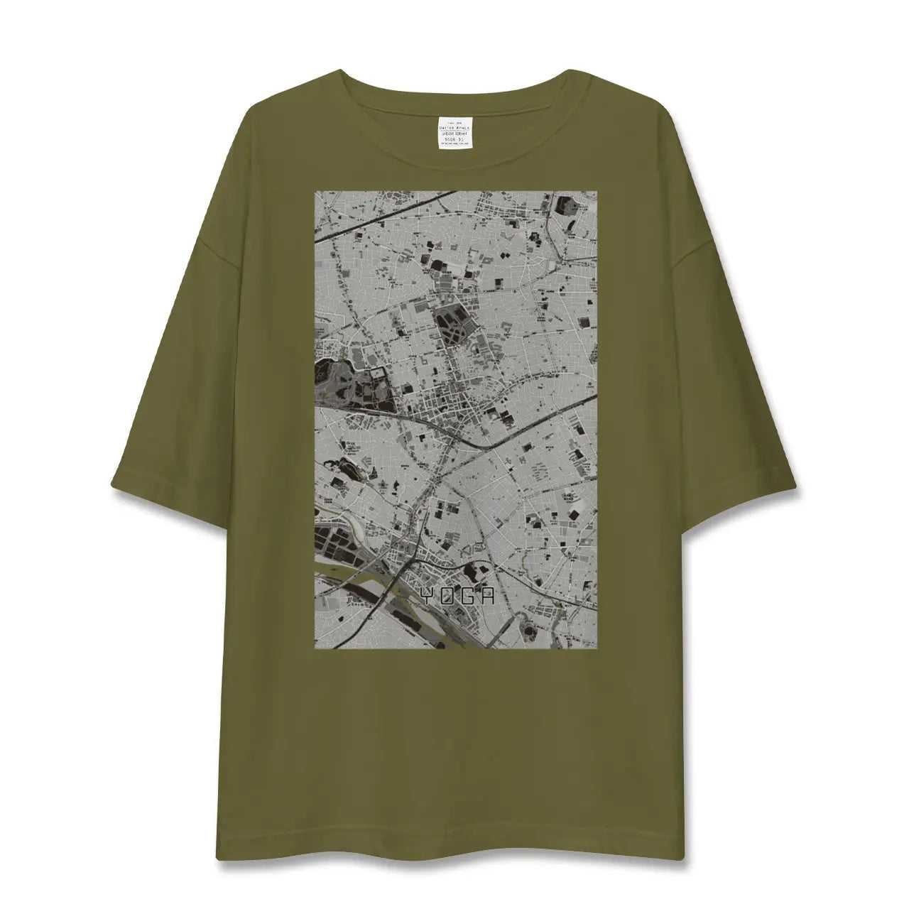 【用賀(東京都)】地図柄ビッグシルエットTシャツ