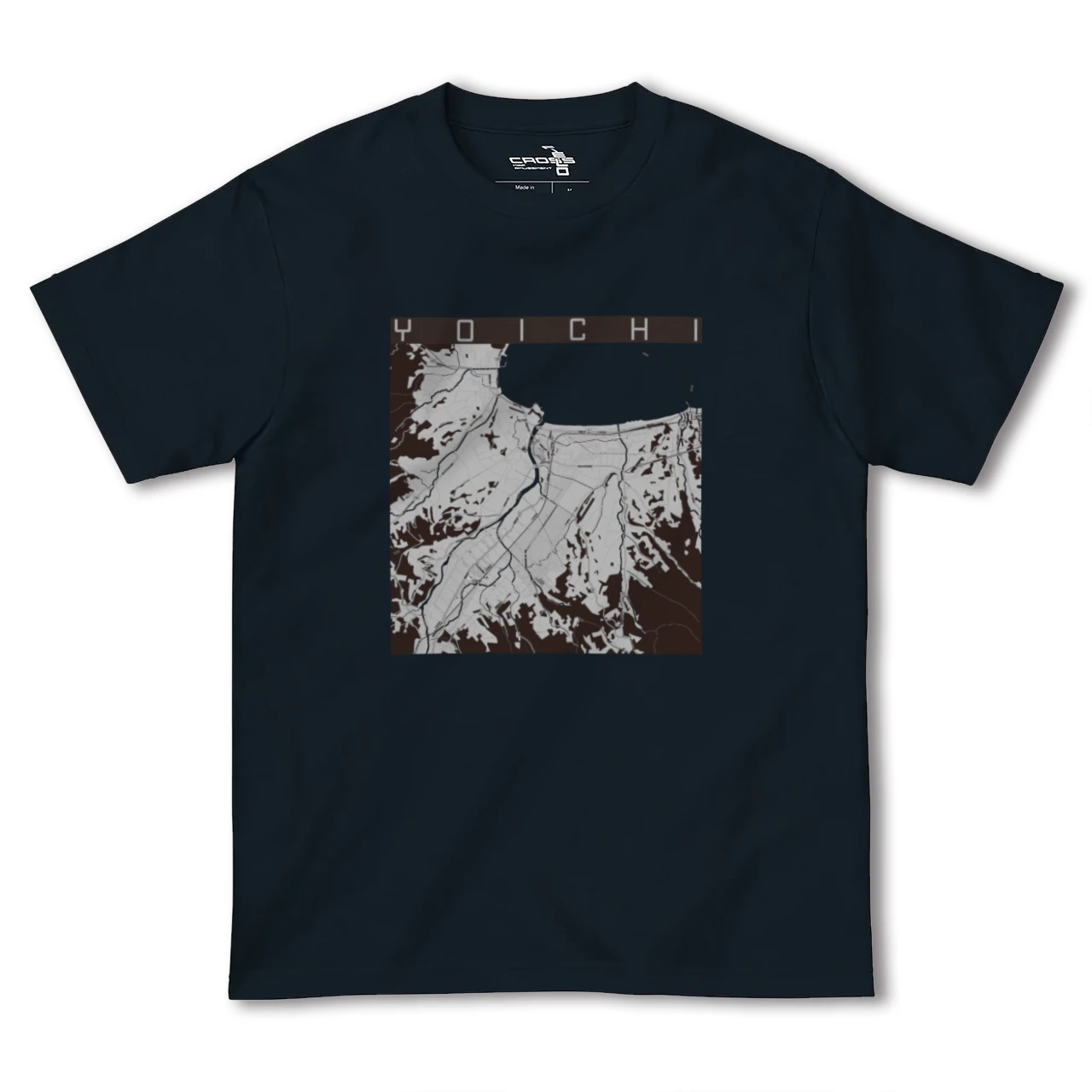 【余市(北海道)】地図柄ヘビーウェイトTシャツ