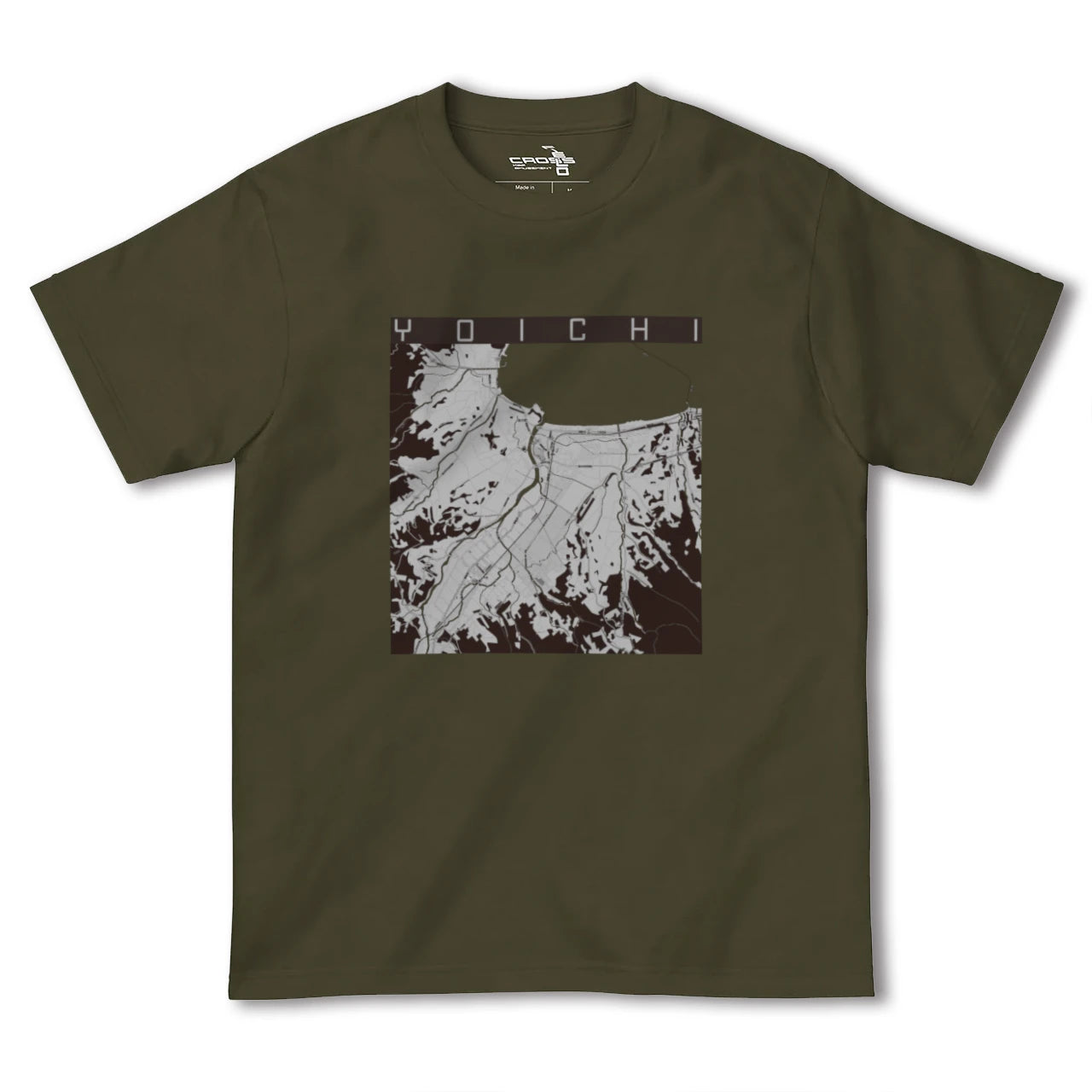 【余市(北海道)】地図柄ヘビーウェイトTシャツ