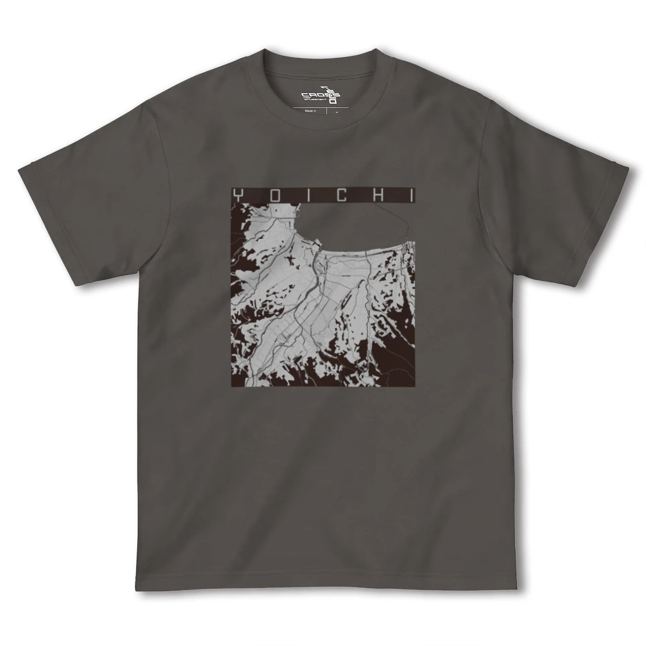 【余市(北海道)】地図柄ヘビーウェイトTシャツ