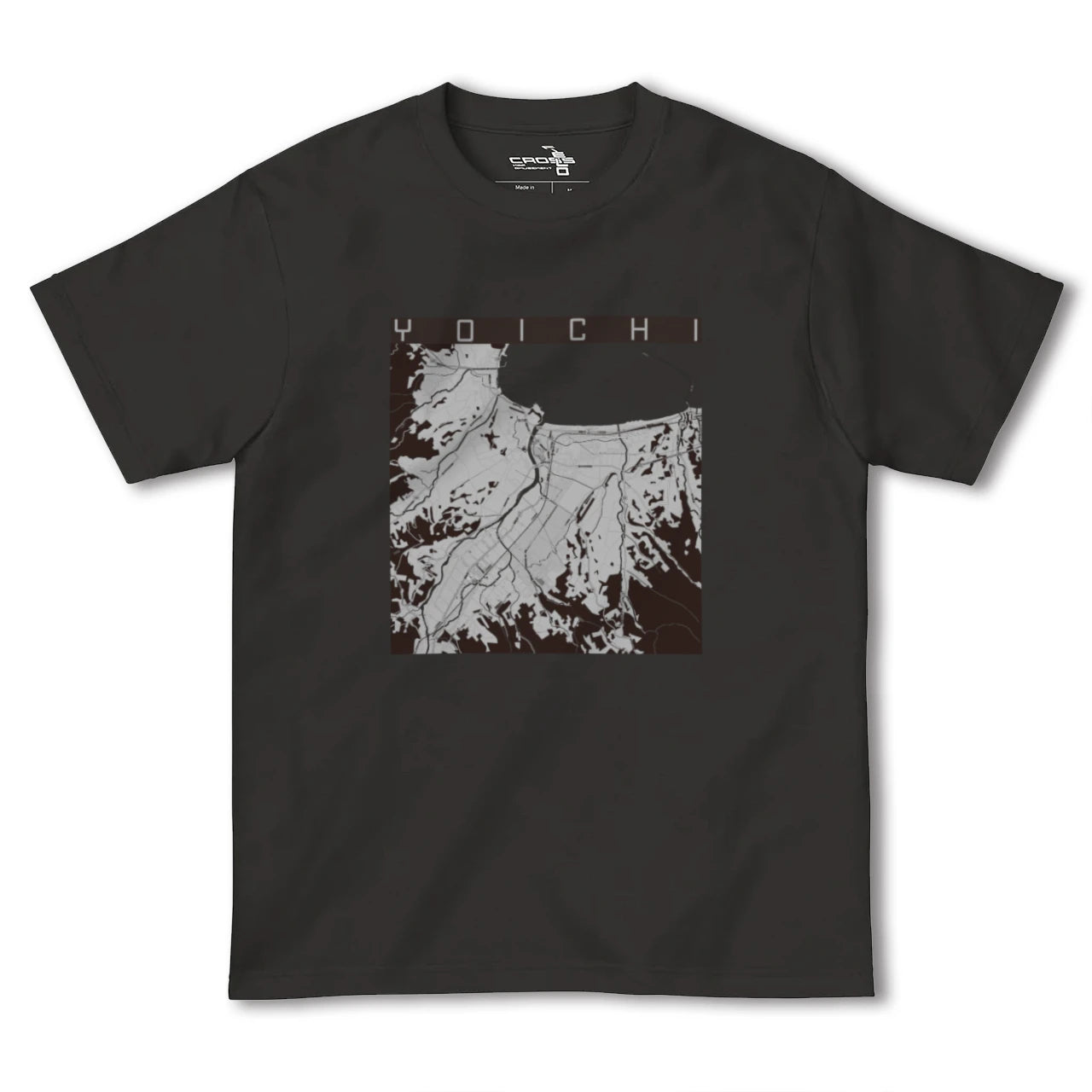 【余市(北海道)】地図柄ヘビーウェイトTシャツ