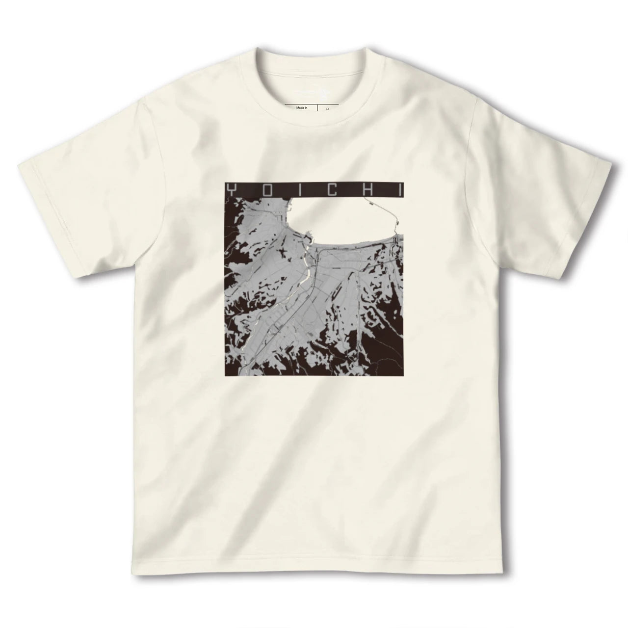 【余市(北海道)】地図柄ヘビーウェイトTシャツ