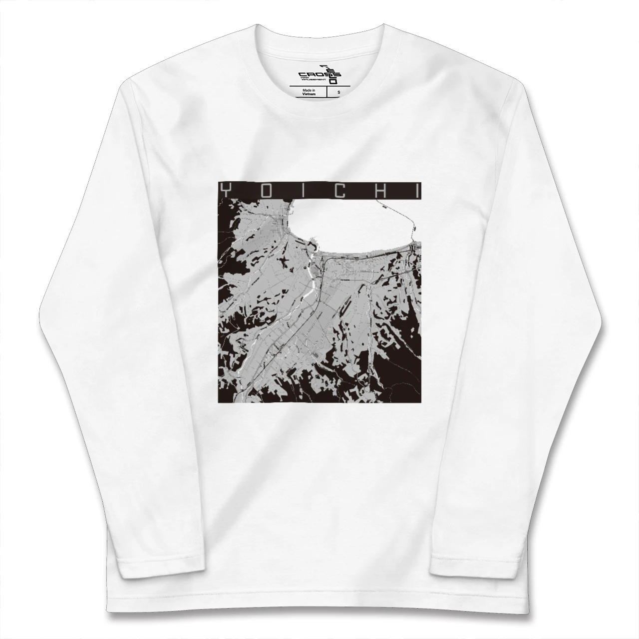 【余市(北海道)】地図柄ロングスリーブTシャツ