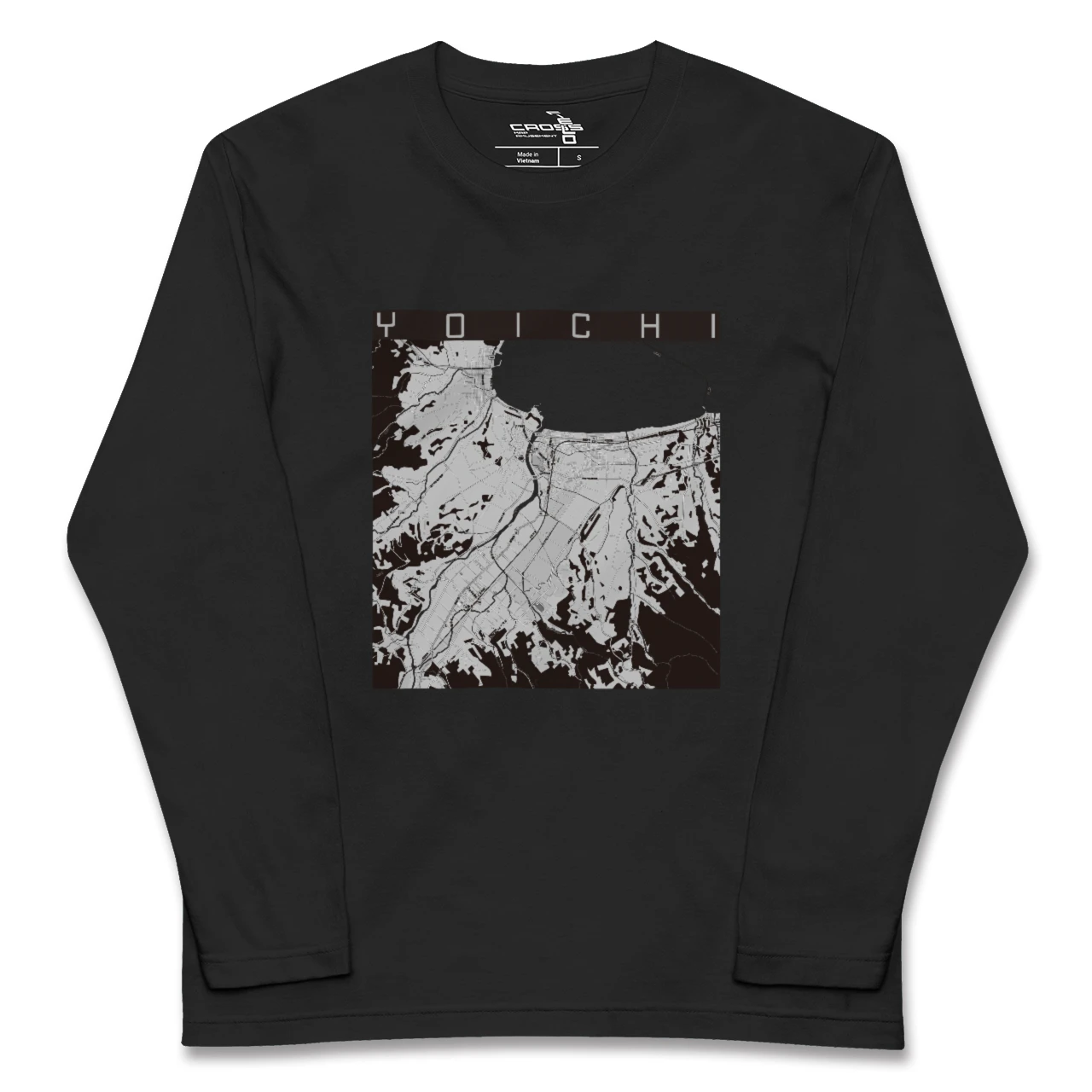 【余市(北海道)】地図柄ロングスリーブTシャツ