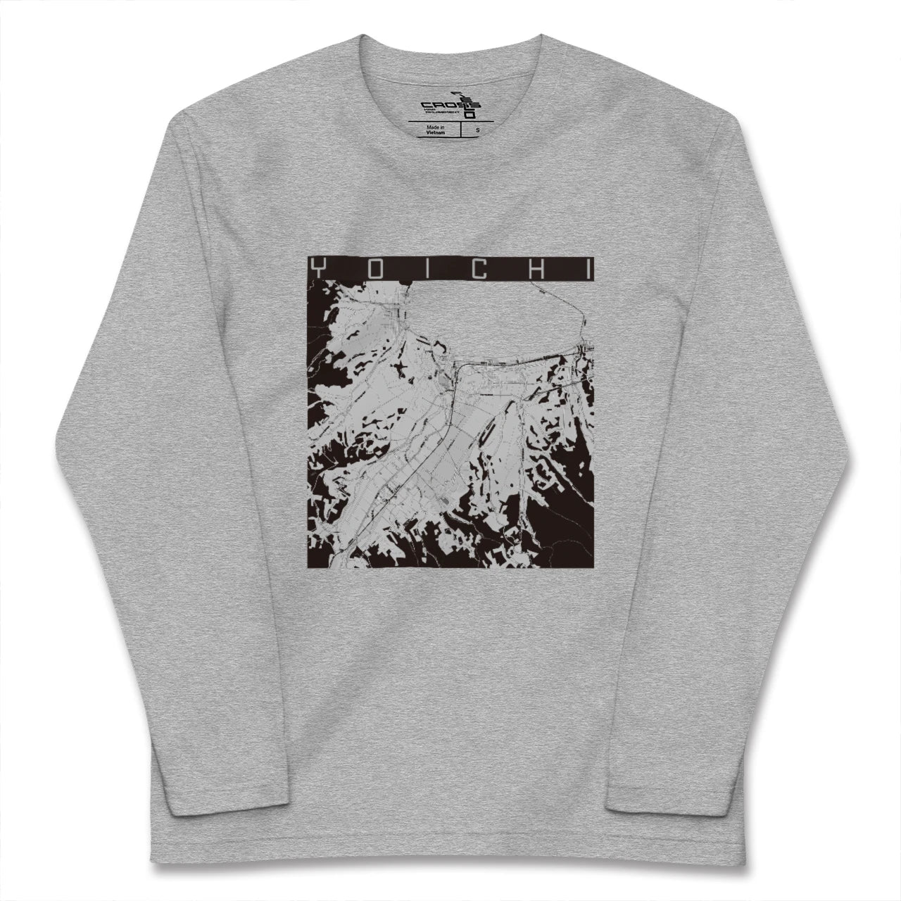 【余市(北海道)】地図柄ロングスリーブTシャツ
