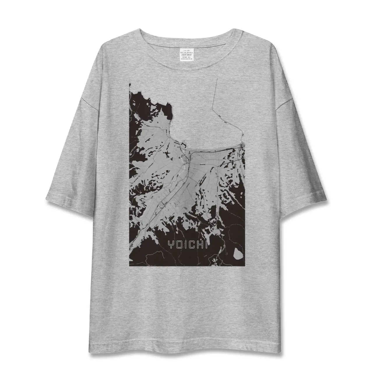 【余市(北海道)】地図柄ビッグシルエットTシャツ