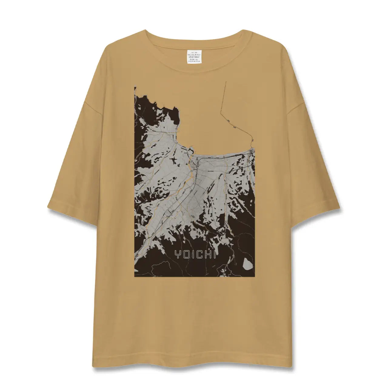 【余市(北海道)】地図柄ビッグシルエットTシャツ