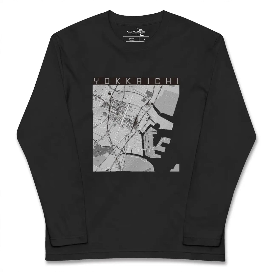 【四日市(三重県)】地図柄ロングスリーブTシャツ