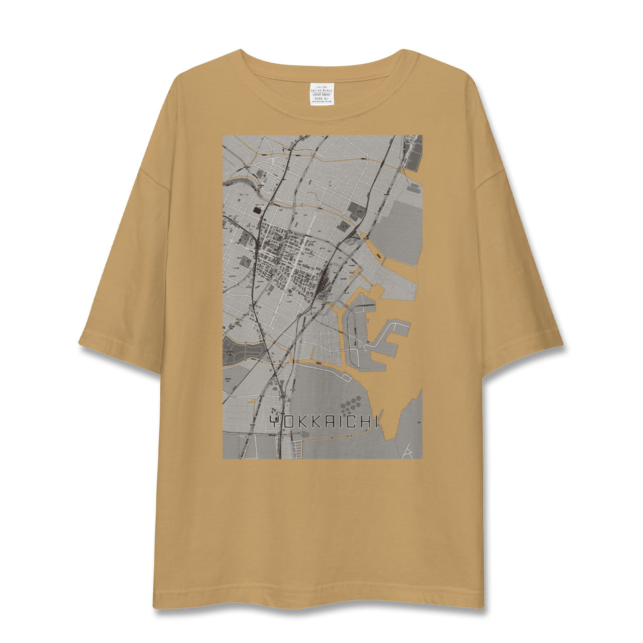 【四日市(三重県)】地図柄ビッグシルエットTシャツ