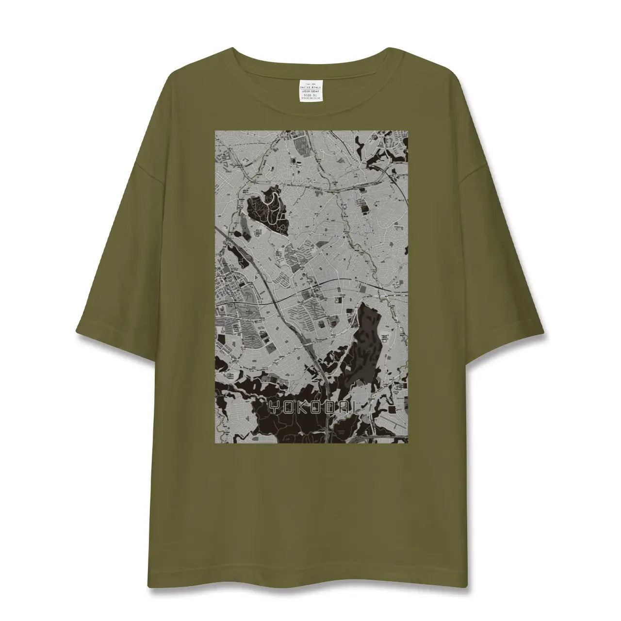 【洋光台(神奈川県)】地図柄ビッグシルエットTシャツ