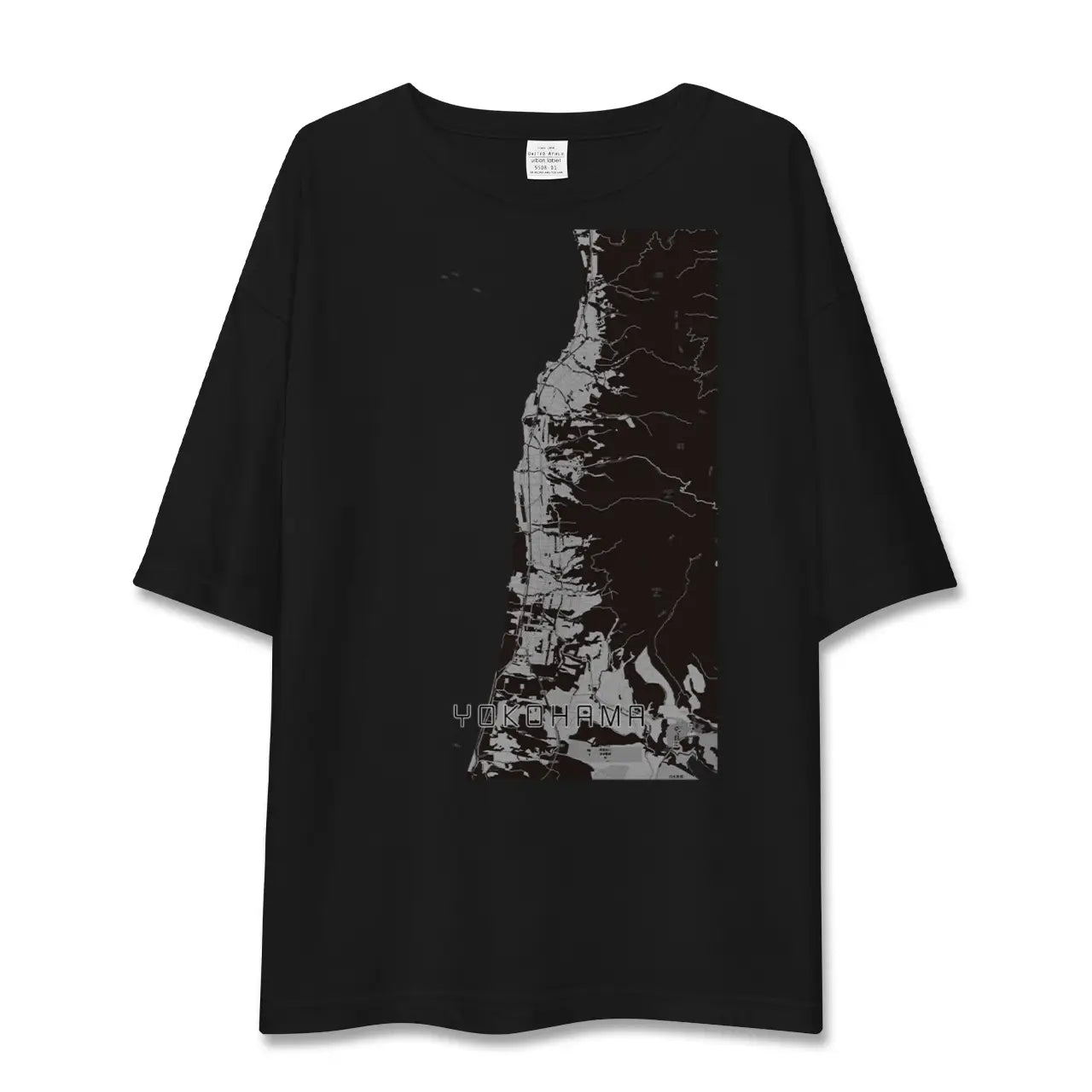 【横浜(青森県)(青森県)】地図柄ビッグシルエットTシャツ