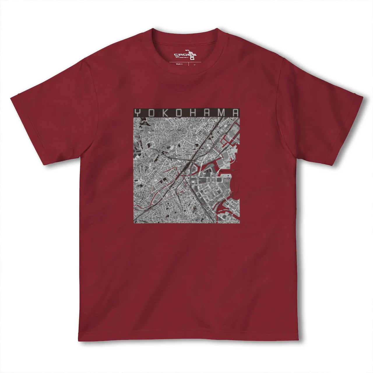 【横浜2(神奈川県)】地図柄ヘビーウェイトTシャツ