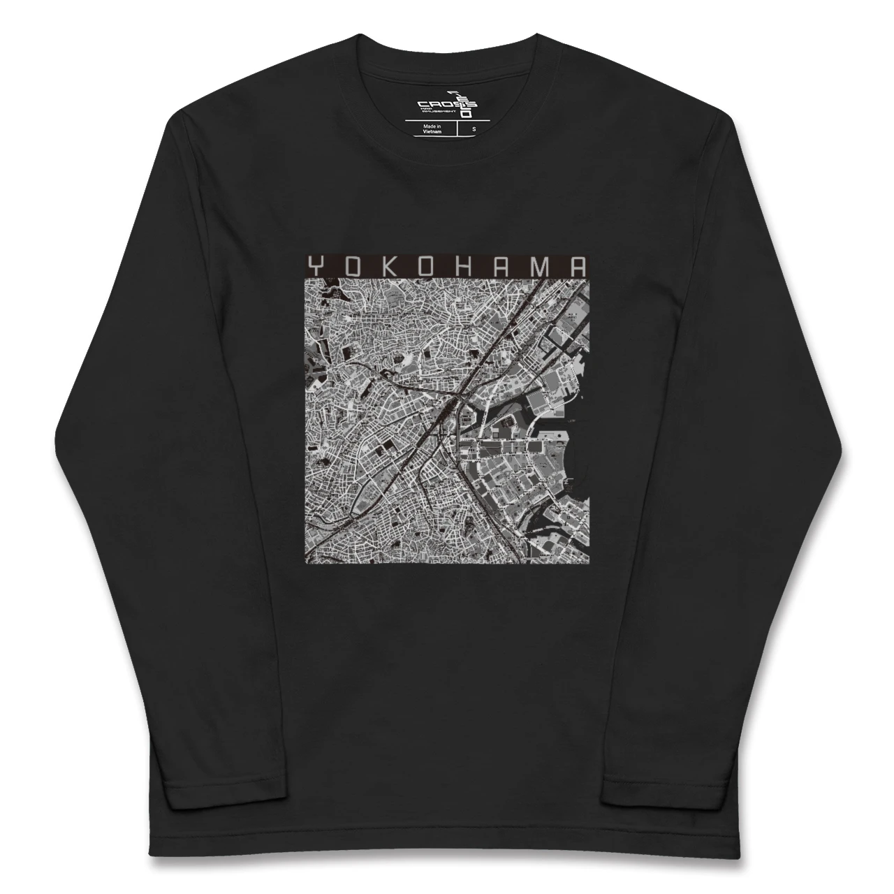 【横浜2(神奈川県)】地図柄ロングスリーブTシャツ