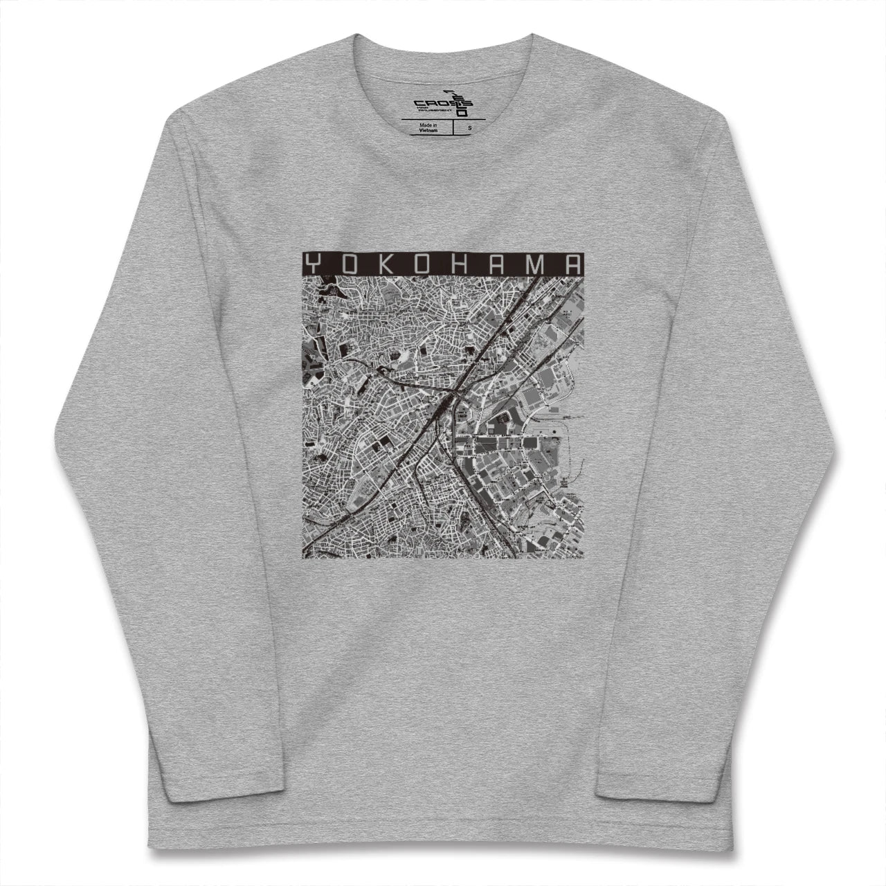 【横浜2(神奈川県)】地図柄ロングスリーブTシャツ
