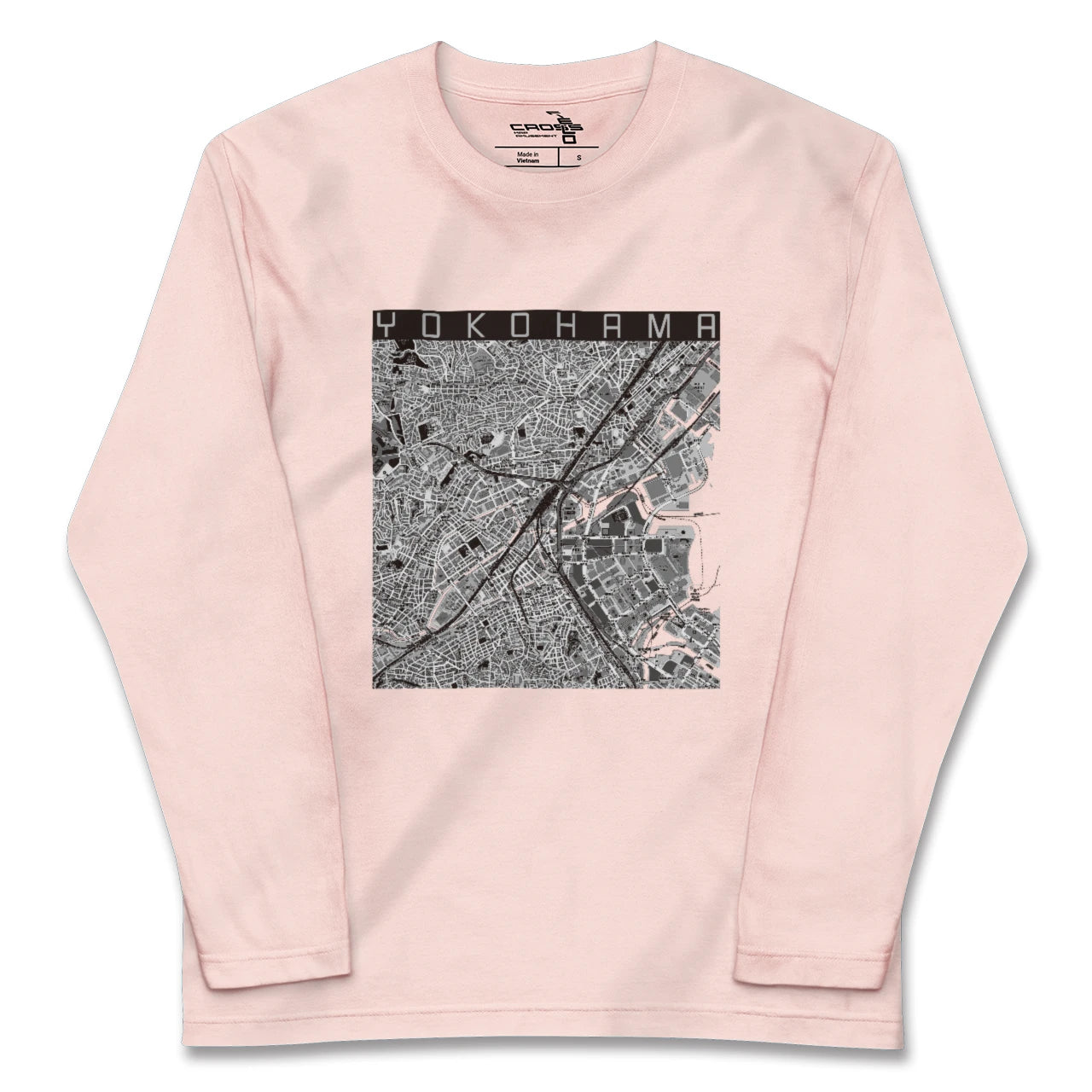【横浜2(神奈川県)】地図柄ロングスリーブTシャツ