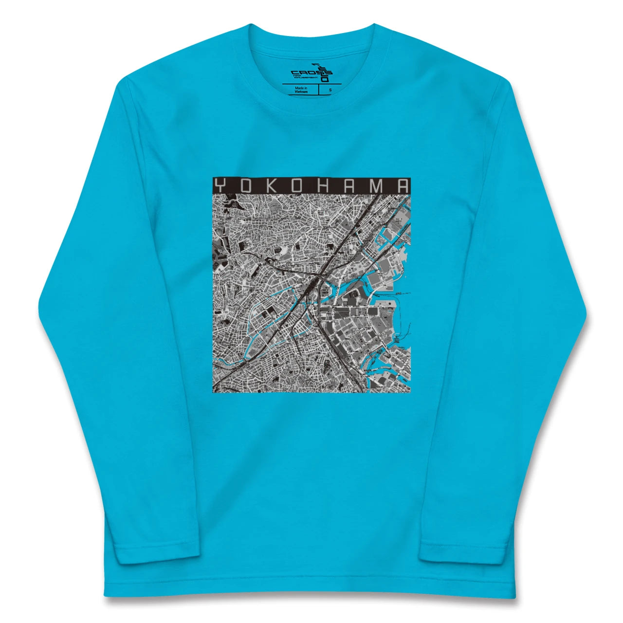【横浜2(神奈川県)】地図柄ロングスリーブTシャツ