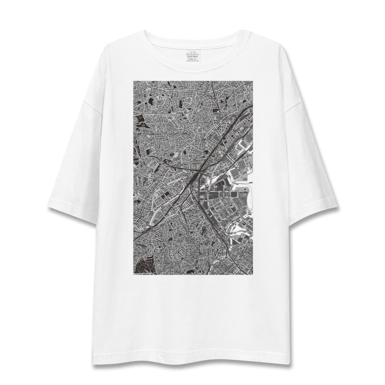 【横浜2(神奈川県)】地図柄ビッグシルエットTシャツ