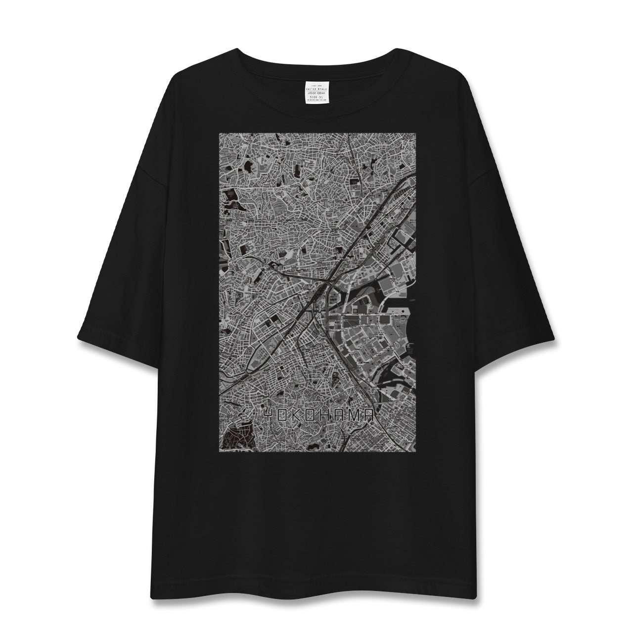 【横浜2(神奈川県)】地図柄ビッグシルエットTシャツ