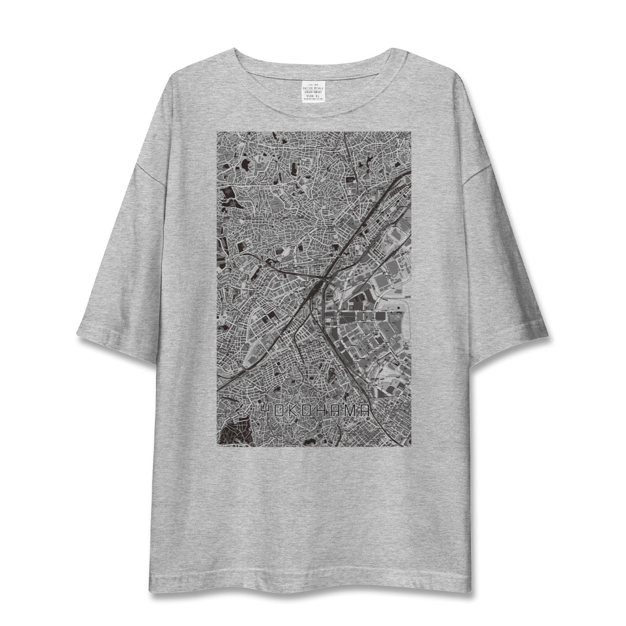【横浜2(神奈川県)】地図柄ビッグシルエットTシャツ