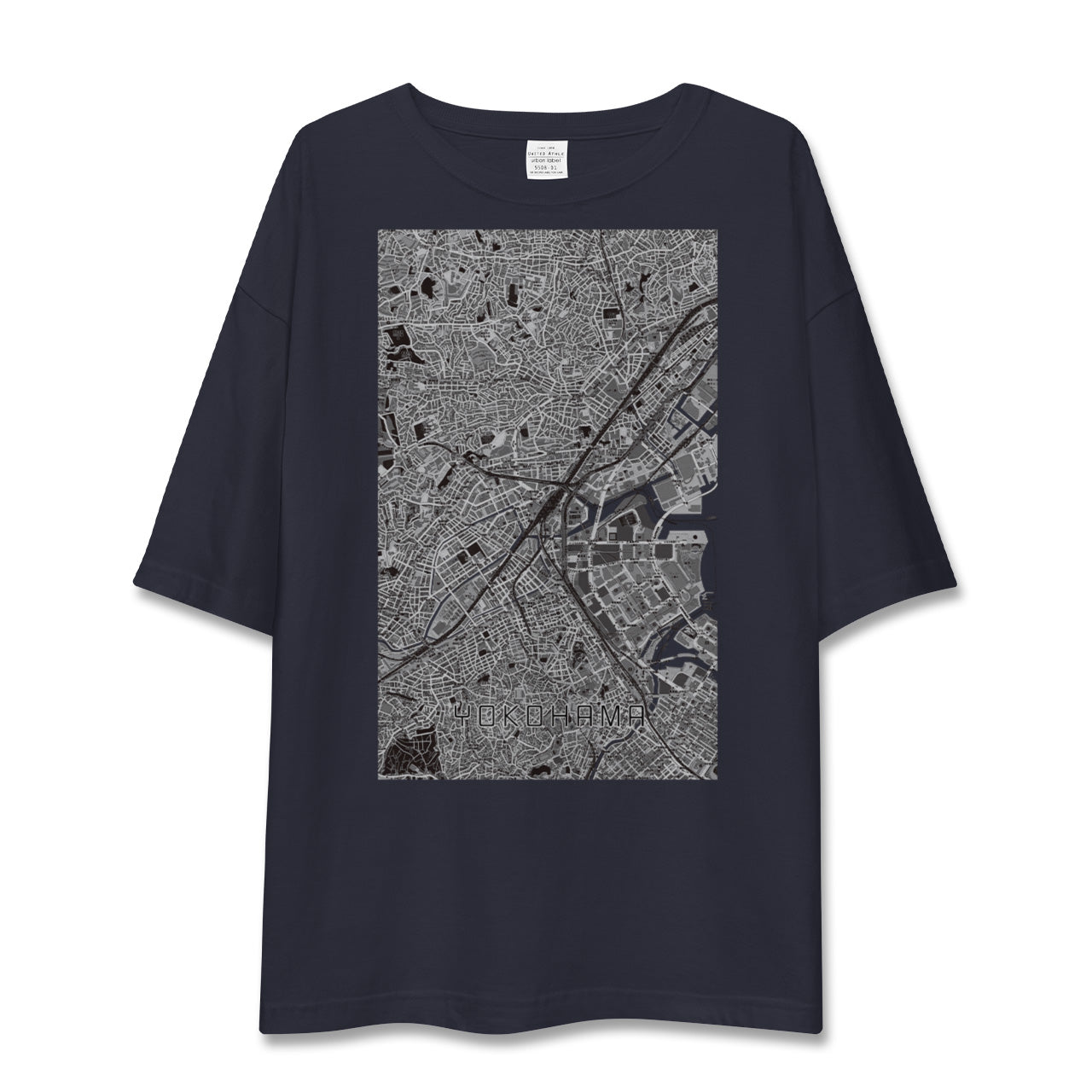 【横浜2(神奈川県)】地図柄ビッグシルエットTシャツ