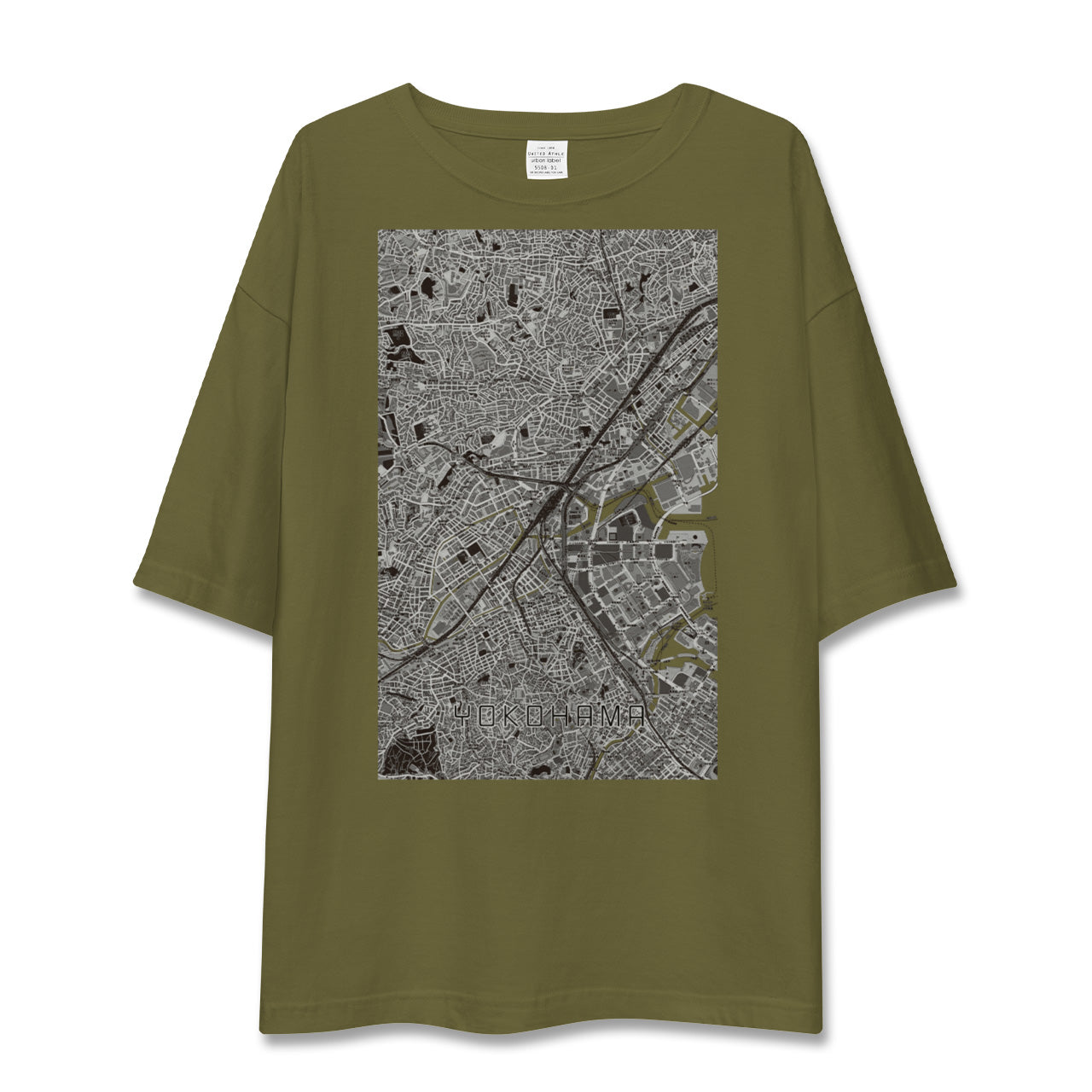 【横浜2(神奈川県)】地図柄ビッグシルエットTシャツ