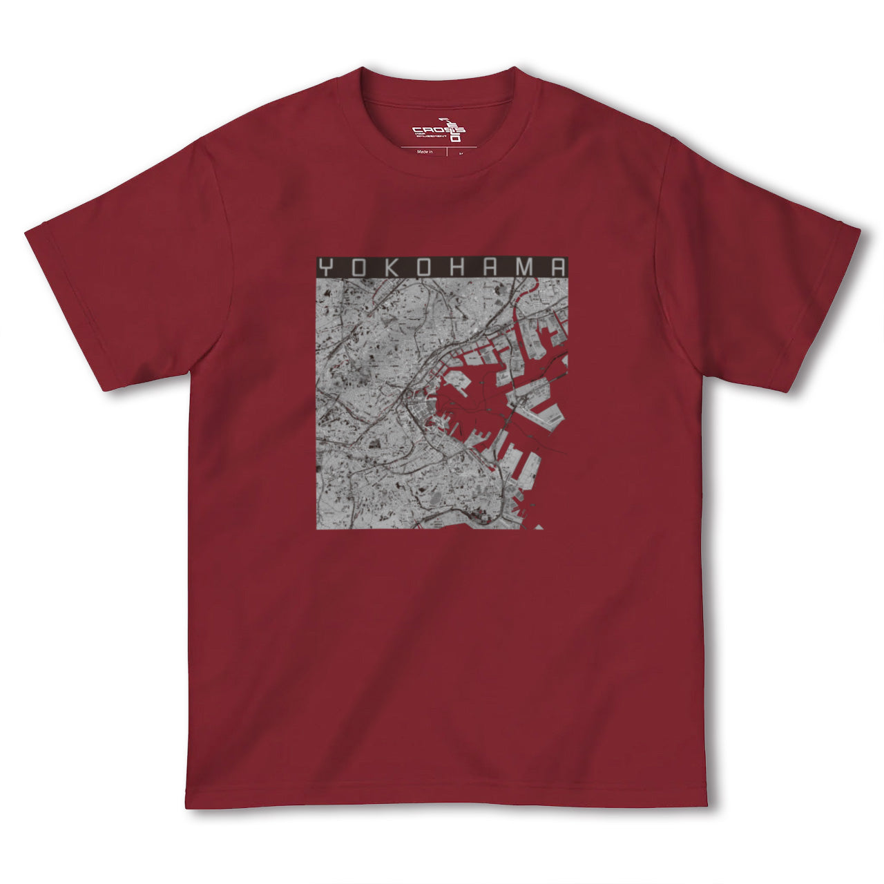 【横浜(神奈川県)】地図柄ヘビーウェイトTシャツ