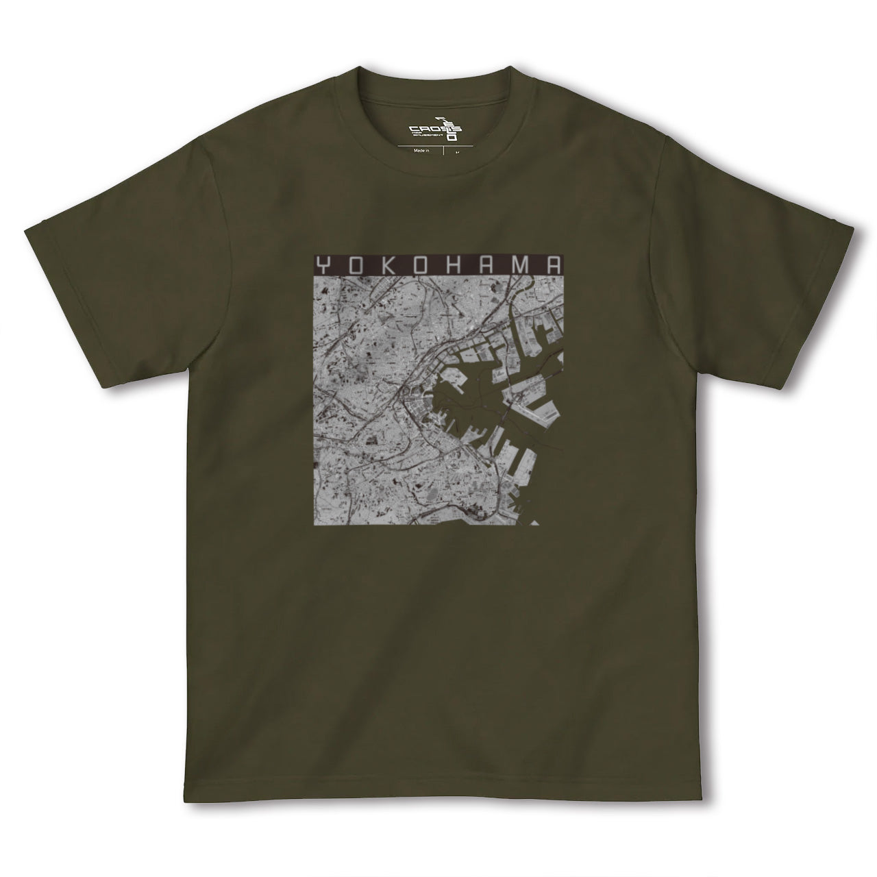 【横浜(神奈川県)】地図柄ヘビーウェイトTシャツ