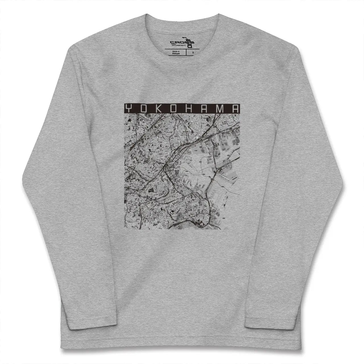 【横浜(神奈川県)】地図柄ロングスリーブTシャツ