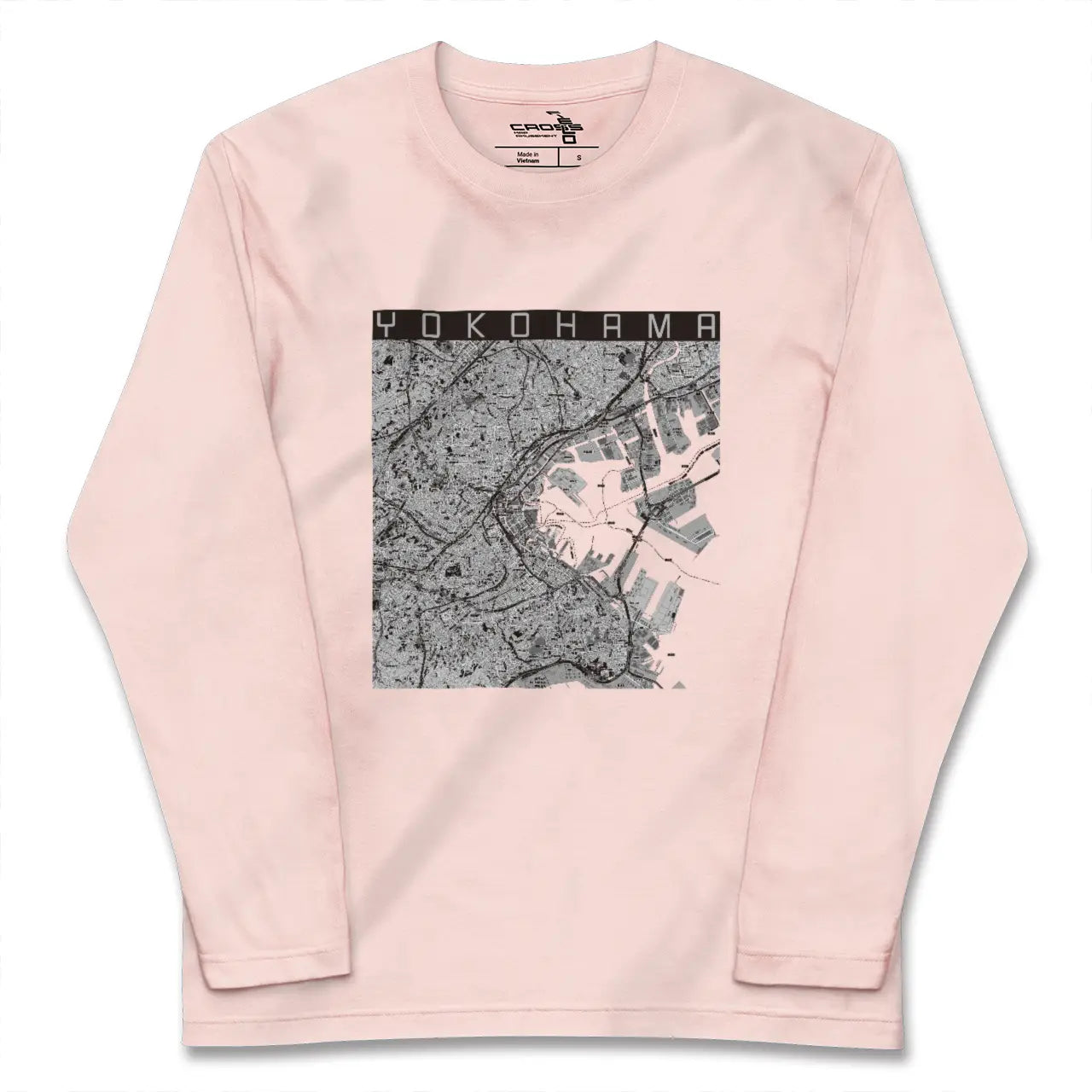 【横浜(神奈川県)】地図柄ロングスリーブTシャツ