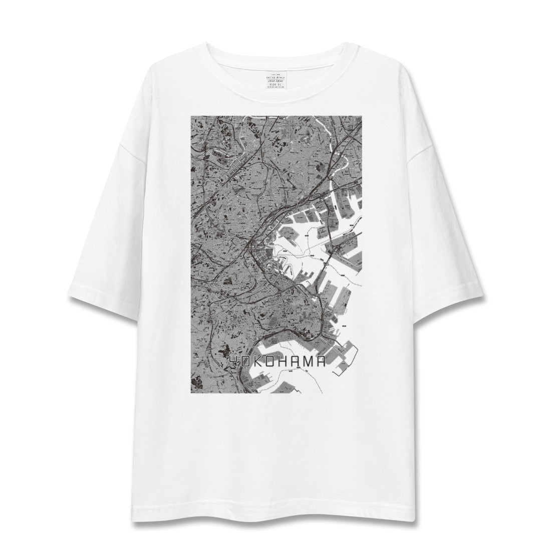 【横浜(神奈川県)】地図柄ビッグシルエットTシャツ