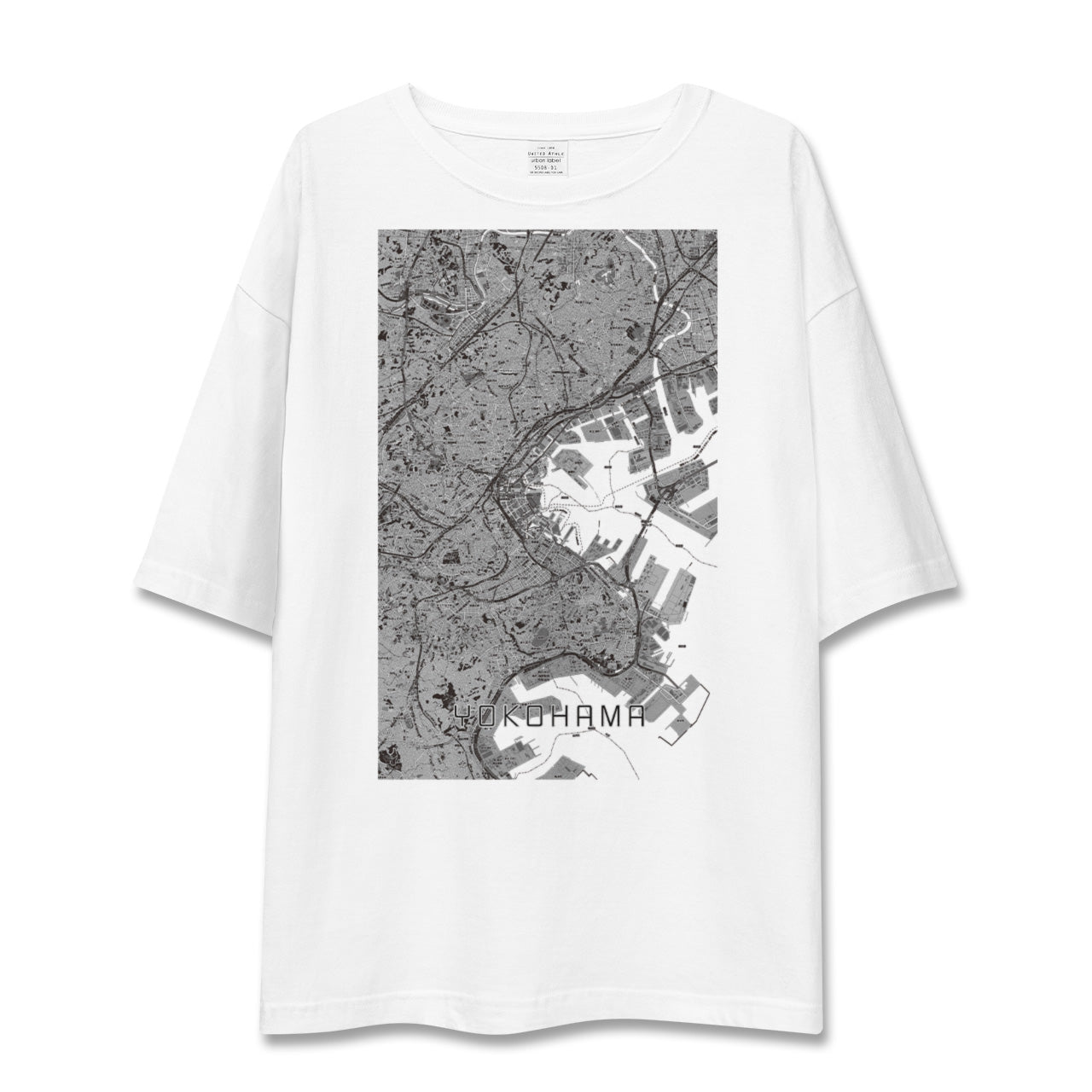 【横浜(神奈川県)】地図柄ビッグシルエットTシャツ