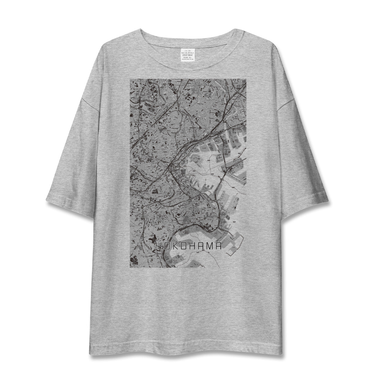 【横浜(神奈川県)】地図柄ビッグシルエットTシャツ