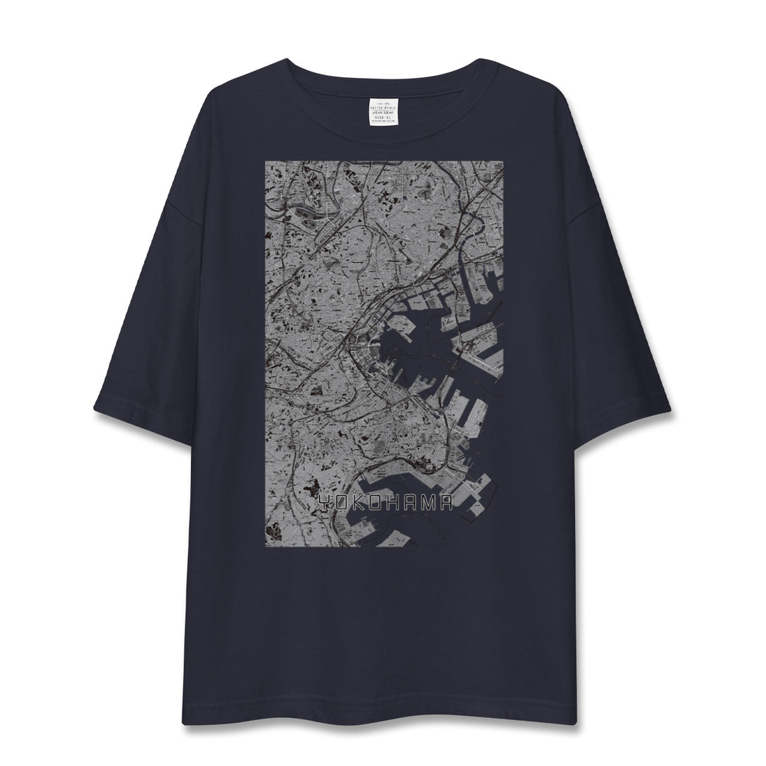 【横浜(神奈川県)】地図柄ビッグシルエットTシャツ