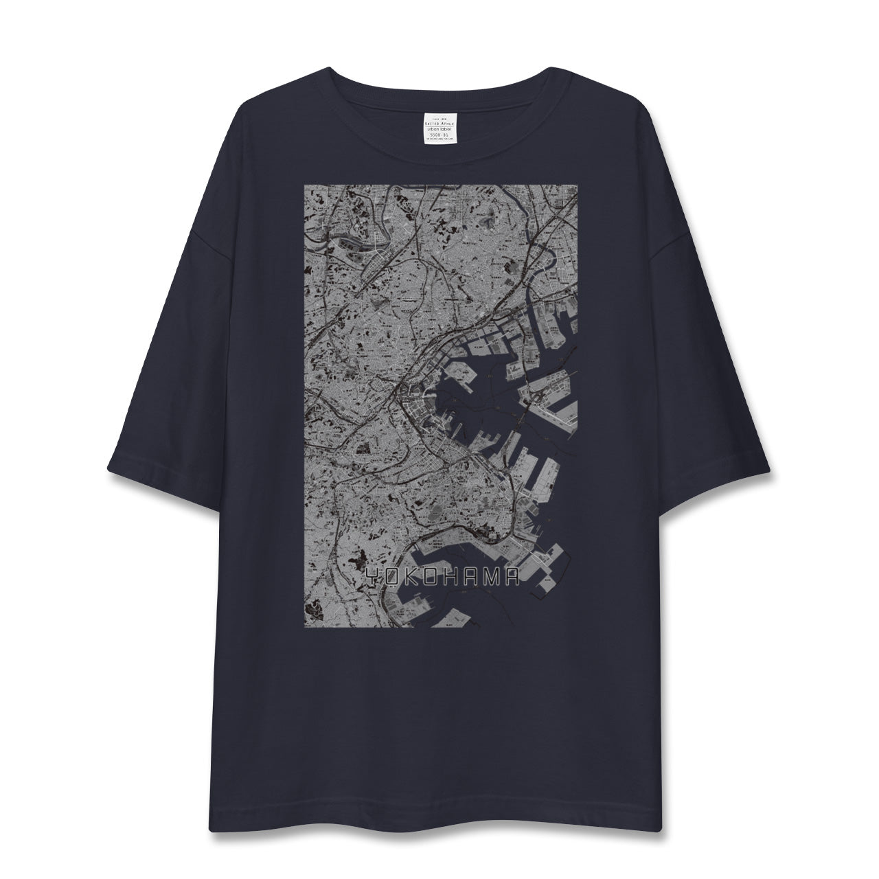 【横浜(神奈川県)】地図柄ビッグシルエットTシャツ