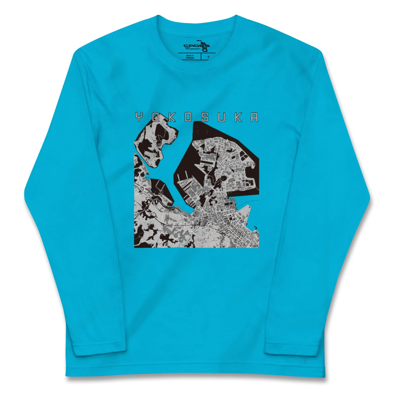 【横須賀(神奈川県)】地図柄ロングスリーブTシャツ