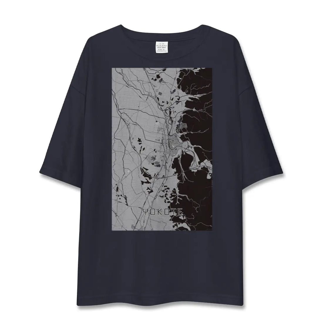 【横手(秋田県)】地図柄ビッグシルエットTシャツ