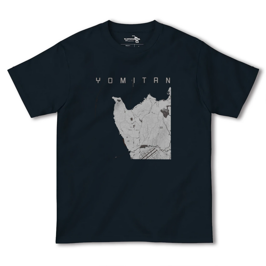 【読谷(沖縄県)】地図柄ヘビーウェイトTシャツ