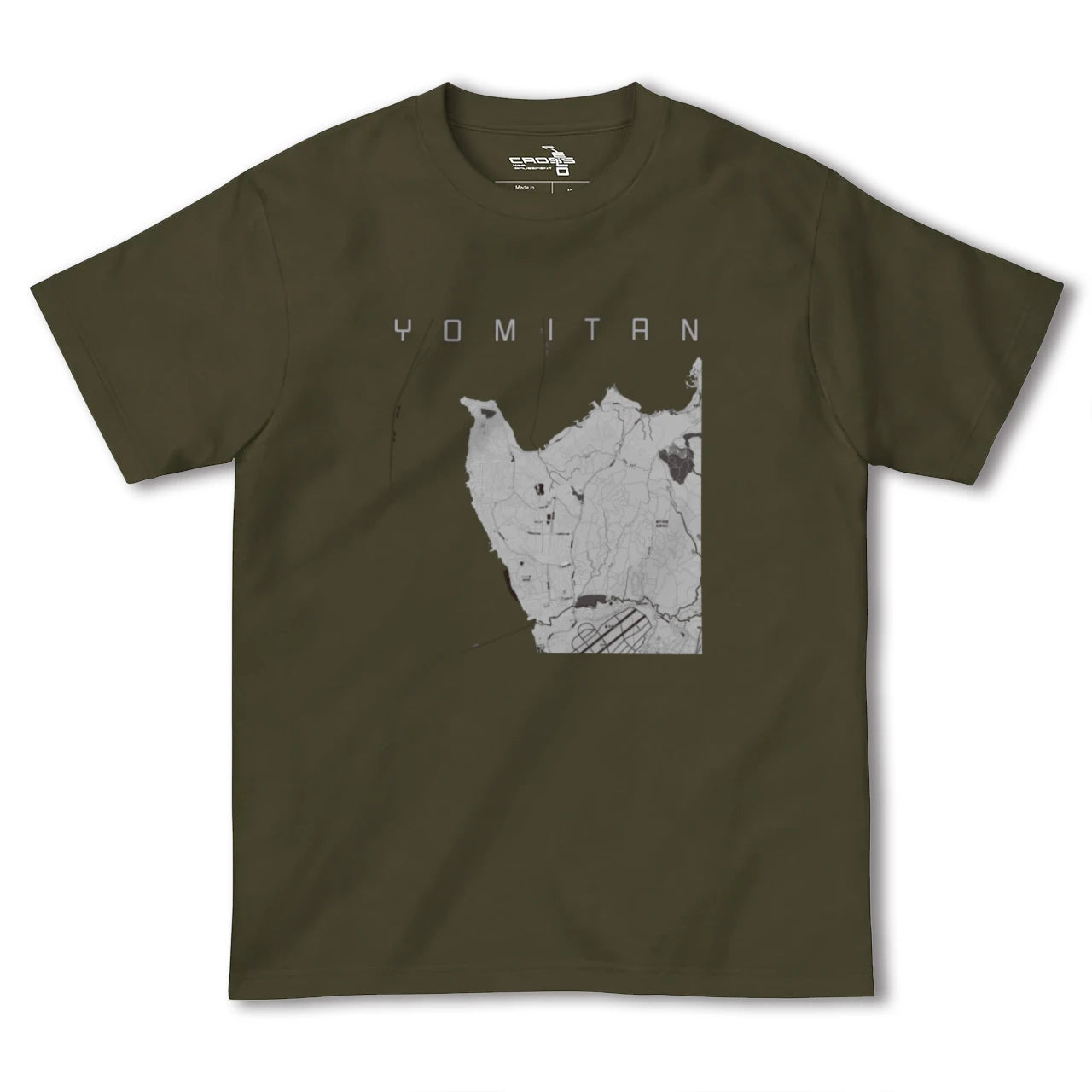 【読谷(沖縄県)】地図柄ヘビーウェイトTシャツ
