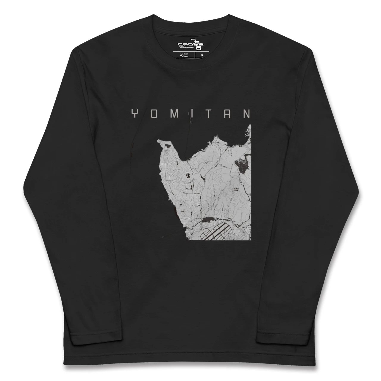 【読谷(沖縄県)】地図柄ロングスリーブTシャツ