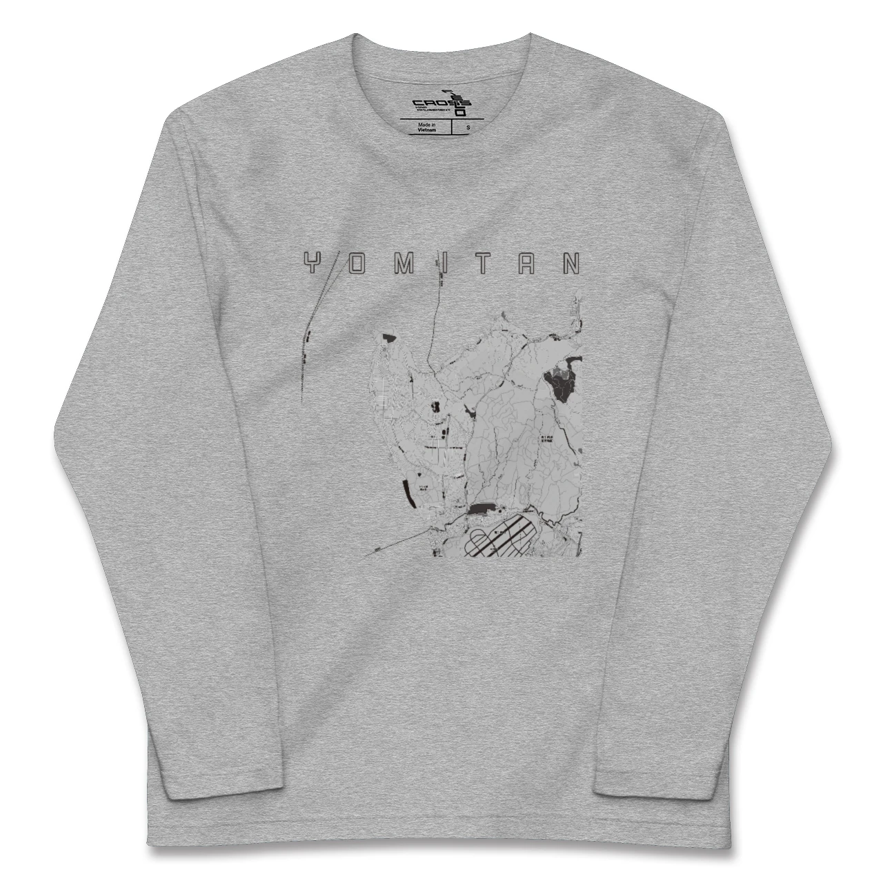 【読谷(沖縄県)】地図柄ロングスリーブTシャツ