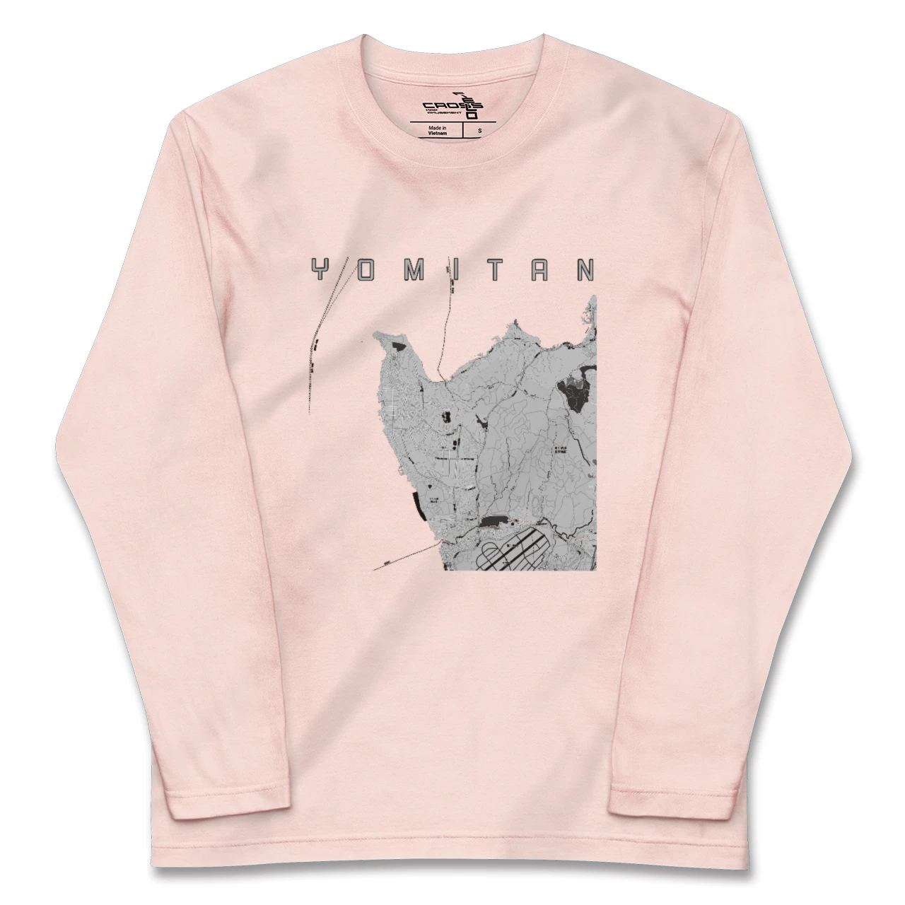 【読谷(沖縄県)】地図柄ロングスリーブTシャツ