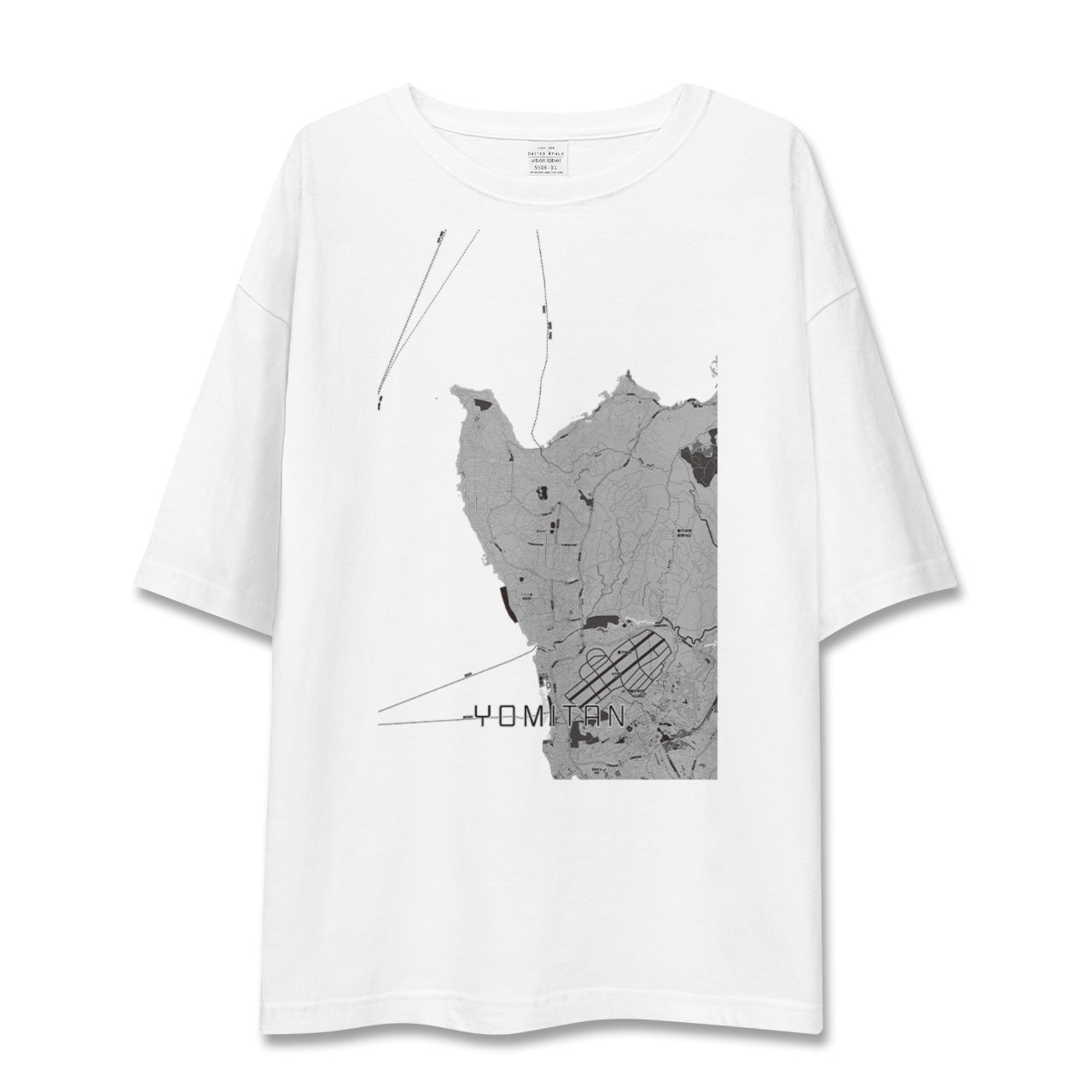 【読谷(沖縄県)】地図柄ビッグシルエットTシャツ