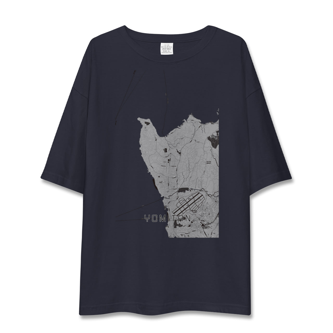 【読谷(沖縄県)】地図柄ビッグシルエットTシャツ