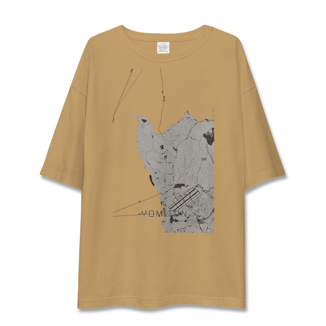 【読谷(沖縄県)】地図柄ビッグシルエットTシャツ