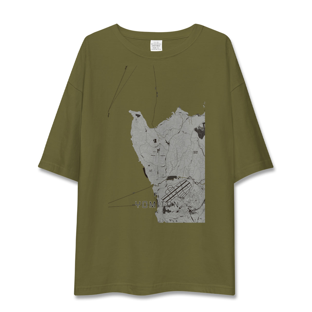 【読谷(沖縄県)】地図柄ビッグシルエットTシャツ