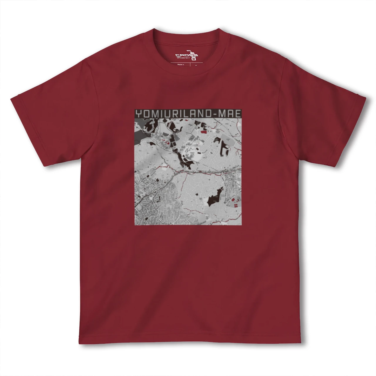 【読売ランド前(神奈川県)】地図柄ヘビーウェイトTシャツ