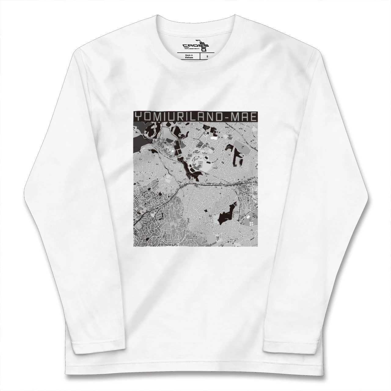 【読売ランド前(神奈川県)】地図柄ロングスリーブTシャツ