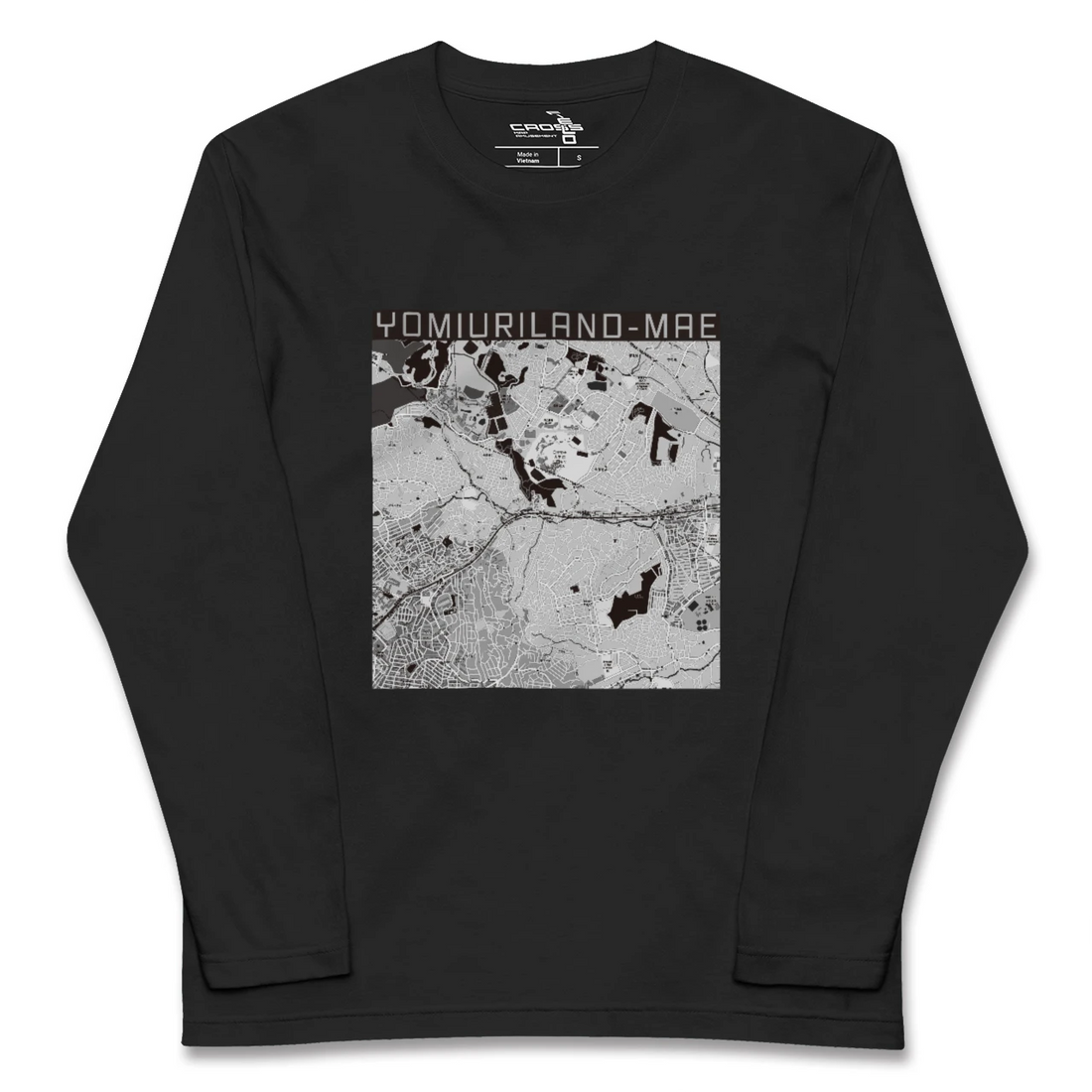 【読売ランド前(神奈川県)】地図柄ロングスリーブTシャツ